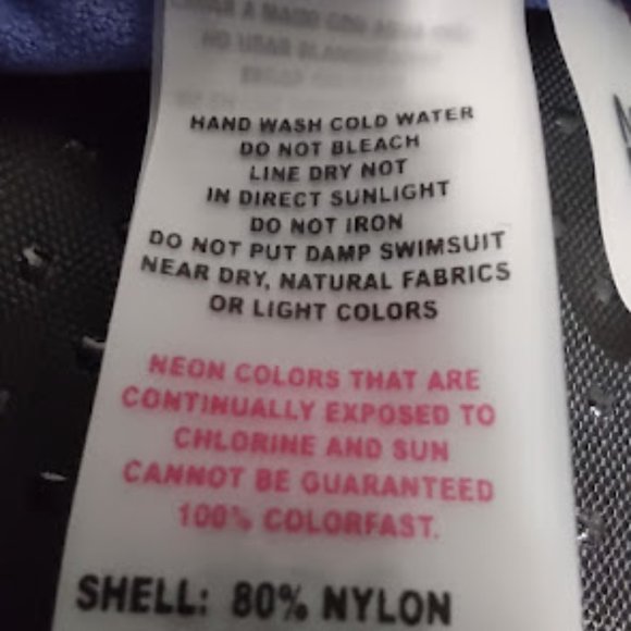 ZEROXPOSURE PURPLE, YELLOW AND BLUE GEOMETRIC PRINT SWIM TOP WOMEN'S SIZE 14 NWT - Picture 7 of 9